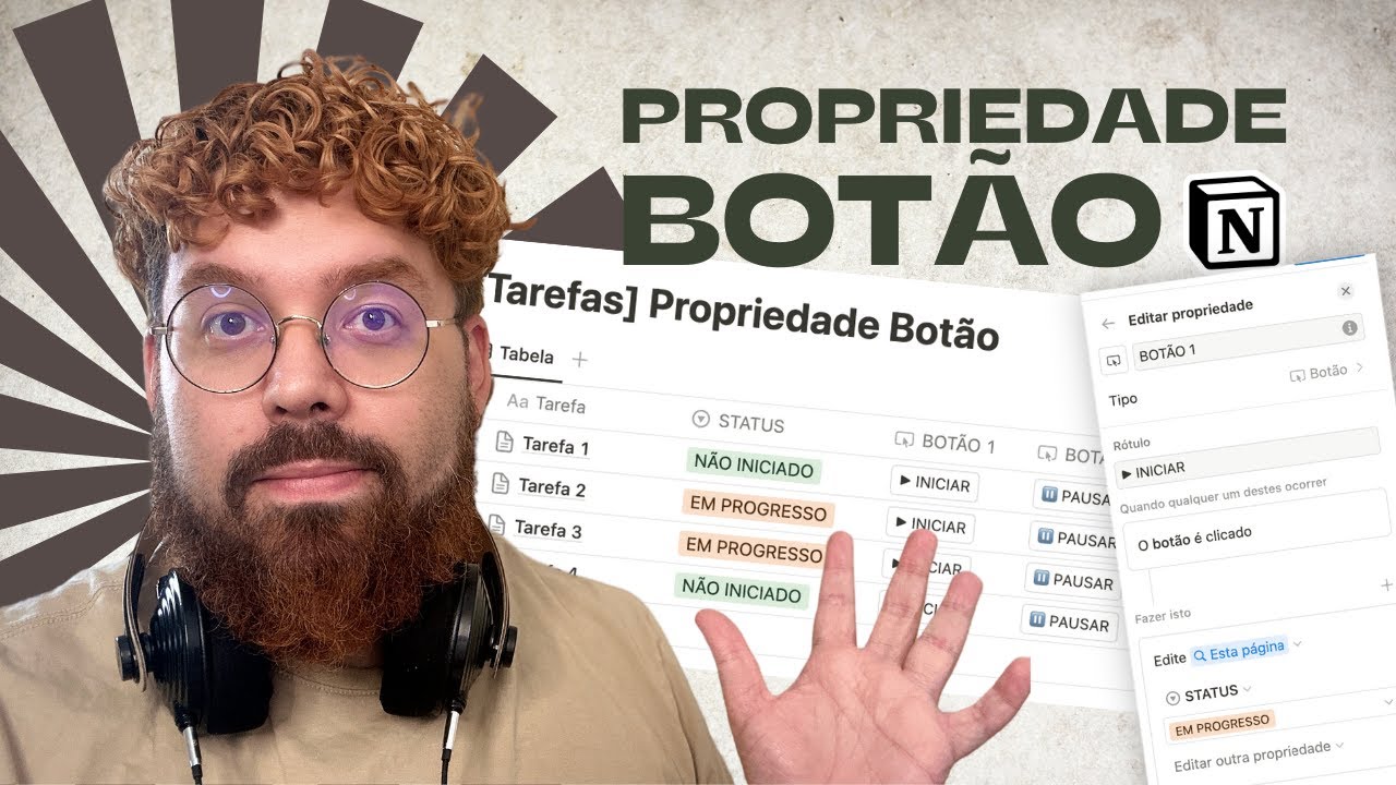 Como usar a Propriedade BOTÃO no Notion? |  Sebastian Baltazar, Mago do Notion