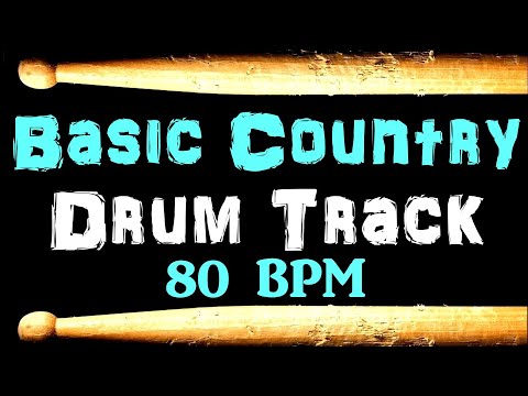 Country Drum Track 80 BPM Drum Beat for Bass Guitar Backing Tracks Drum Beats Instrumental 🥁 431