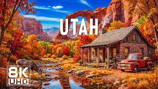 Utah Autumn 8K HDR – Stunning Fall Colors, Red Rocks & Mountain Landscapes | Relaxing Piano Music