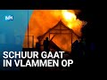 Aanhouding na grote schuurbrand in Sint Maartensvlotbrug