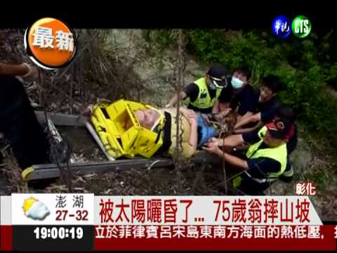 熱昏了! 75歲翁摔下坡喊救命