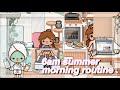 6am summer morning routine // aesthetic toca routines