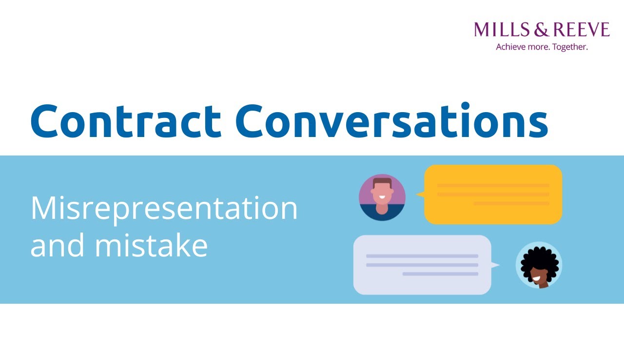 Contract Conversations: Misrepresentation and mistake