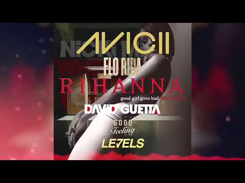 Disturbia x Good Feeling x Levels x Where Them Girls At (Quadruple Mashup) Reverb Version