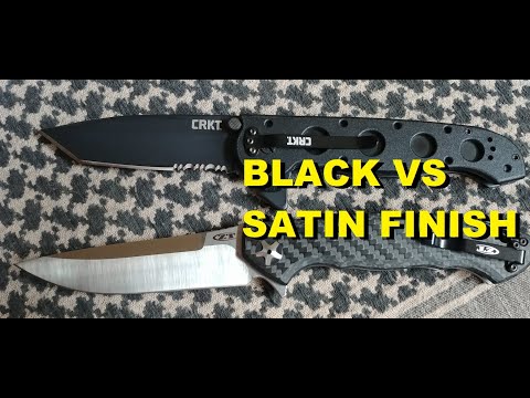 Satin Finish vs BLACK: What´s the BEST Finish for my EDC Knife❓🤔
