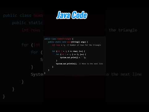 Number Triangle Pattern In Java And Python Fun Coding Tutorial