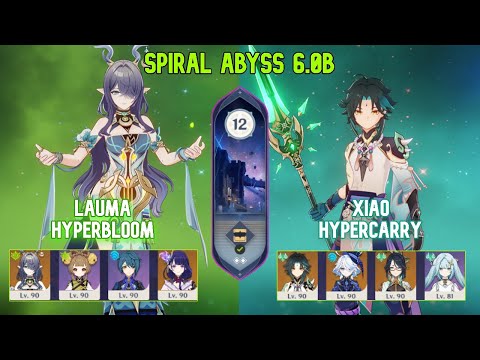 C0 Lauma Hyperbloom & C0 Xiao Hypercarry | Spiral Abyss 6.1 Floor 12 | Genshin Impact 6.1