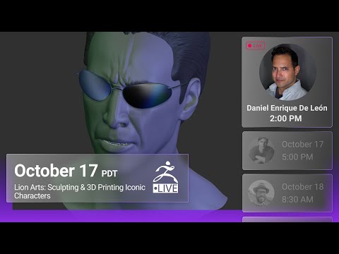 Lion-Arts: Sculpting & 3D Printing Iconic Characters - Daniel Enrique De León - ZBrush 2021.7