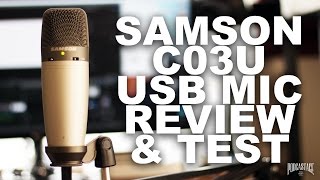 Video thumbnail for Samson C03U Multi-Pattern USB Mic Review / Test by Podcastage