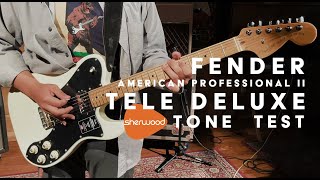 Video thumbnail for Fender American Professional II Telecaster Deluxe Tone Test - Sherwood Music by Sherwood Music