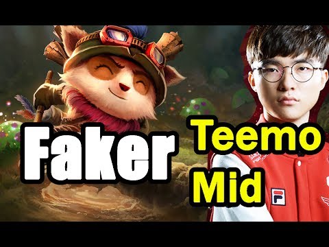 SKT T1 Faker teem MID League of Legends