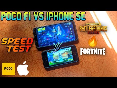 Poco F1 Vs iPhone SE | Speed Test 🔥🔥🔥 Fortnite Video