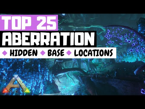 TOP 25 HIDDEN RATHOLE BASE LOCATIONS ABERRATION (ARK: Survival Evolved)
