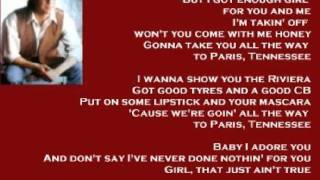 Kenny Chesney - Paris, Tennessee (+ lyrics 1995)