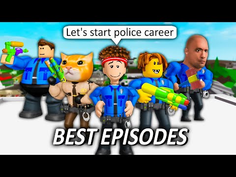 POLICE IN BROOKHAVEN 2👮‍♂️ (BEST EPISODES COMPILATION) ROBLOX Brookhaven 🏡RP - FUNNY MOMENTS