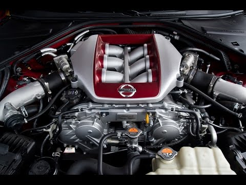 Nissan GT-R (R35 2017) 3.8 V6 TwinTurbo 570 HP engine and exhaust sound