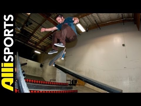How To Nollie Kickflip, Jimmy Carlin, Alli Sports Skate Step By Step Trick Tips