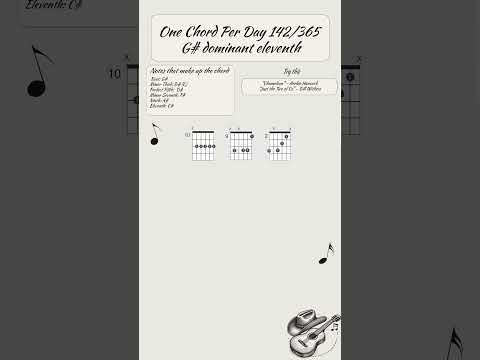 One chord per day 142/365: G#11 (G# Dominant Eleventh)  #guitar #guitarlesson #guitartutorial #tabs
