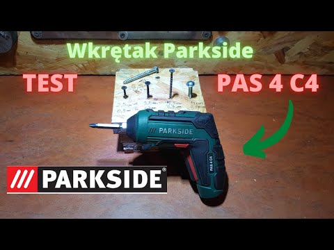 PARKSIDE Wkrętarka/Wkrętak akumulatorowy PAS 4 C4/ 4V/ EKSTREMALNY TEST/OGRODOWO