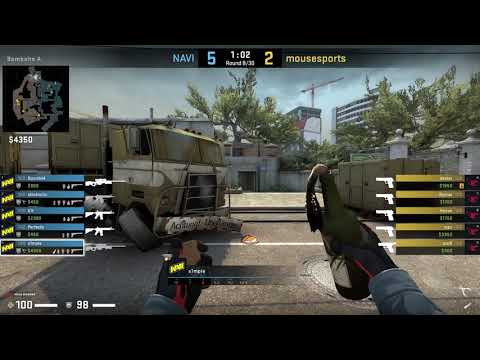 CSGO POV Navi.S1mple vs. Mouz @overpass - 31 kills