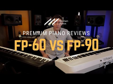 🎹 Roland FP-60 vs FP-90 Digital Piano Comparison, Review & Demo - Piano Partner 2, Bluetooth 🎹