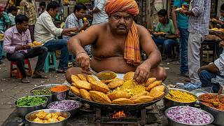 DON'T EAT ANY FOOD FROM HERE 😱 WALKING FOOD STREET TOUR in PAKISTAN! FOOD IN SECONDS COMPILATION