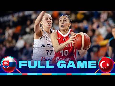 Slovakia v Türkiye | Full Basketball Game |  FIBA Women's EuroBasket 2025 Qualifiers