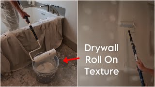 Roll On Drywall Texture Tutorial (Very Common and Easy)