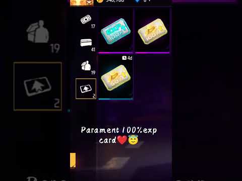 impossible 🍷👺 100%exp and gold card parament #freefire