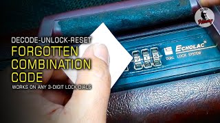 How to Decode, Unlock & Reset Combination Locks on Any Suitcase, Luggage & Briefcase