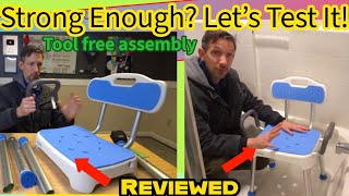 Fullot 400 lb Heavy Duty Shower Chair Review | How to assemble a shower chair | Unboxing & Setup