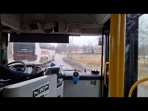 Sweden-Stockholm-Ride With SL Bus 710 From Huddinge Centrum To Sörskogen#212