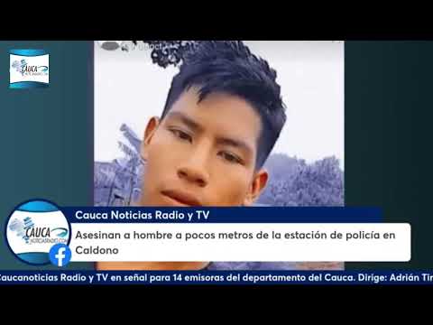 A$e$in4n a hombre a pocos metros de la estación de policía en Caldono