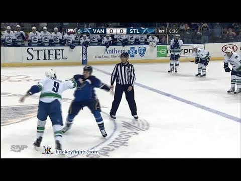 Zack Kassian vs Chris Stewart Oct 25, 2013