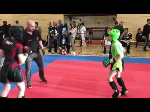 2017-02-25 ISKA Tyler Felde- Sugambrer Fightclub K1-46kg Halbfinale Munich Open
