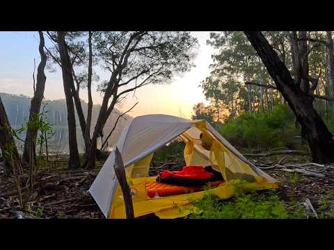 Overnight hike and camp by a beautiful lake