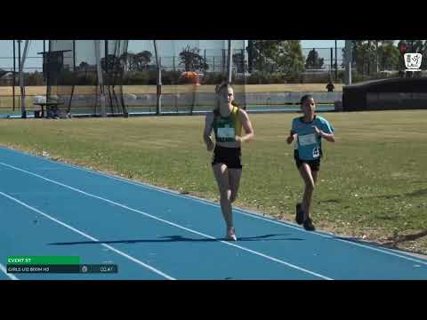 Girls U12 800m Heat 3: 2025/26 State Combined Event Championships