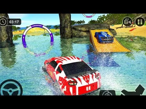 FLOATING WATER SURFER CAR RACING BEACH DRIVING #Android Gameplay #Car Racing Games #Games Download