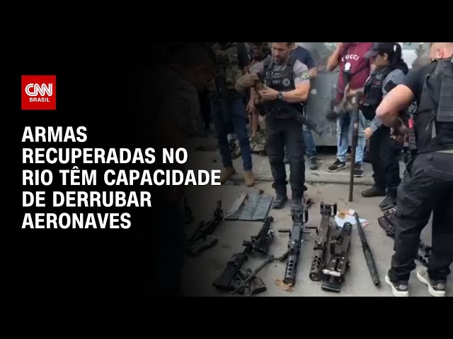 Armas recuperadas no Rio têm capacidade de colapso de aeronaves |  CNN NOVO DIA