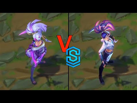 Spirit Blossom Akali VS K/DA ALL OUT Akali
