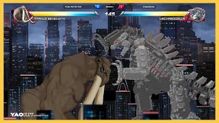 Behemoth vs Mechagodzilla with Healthbars | YaoKit Animations