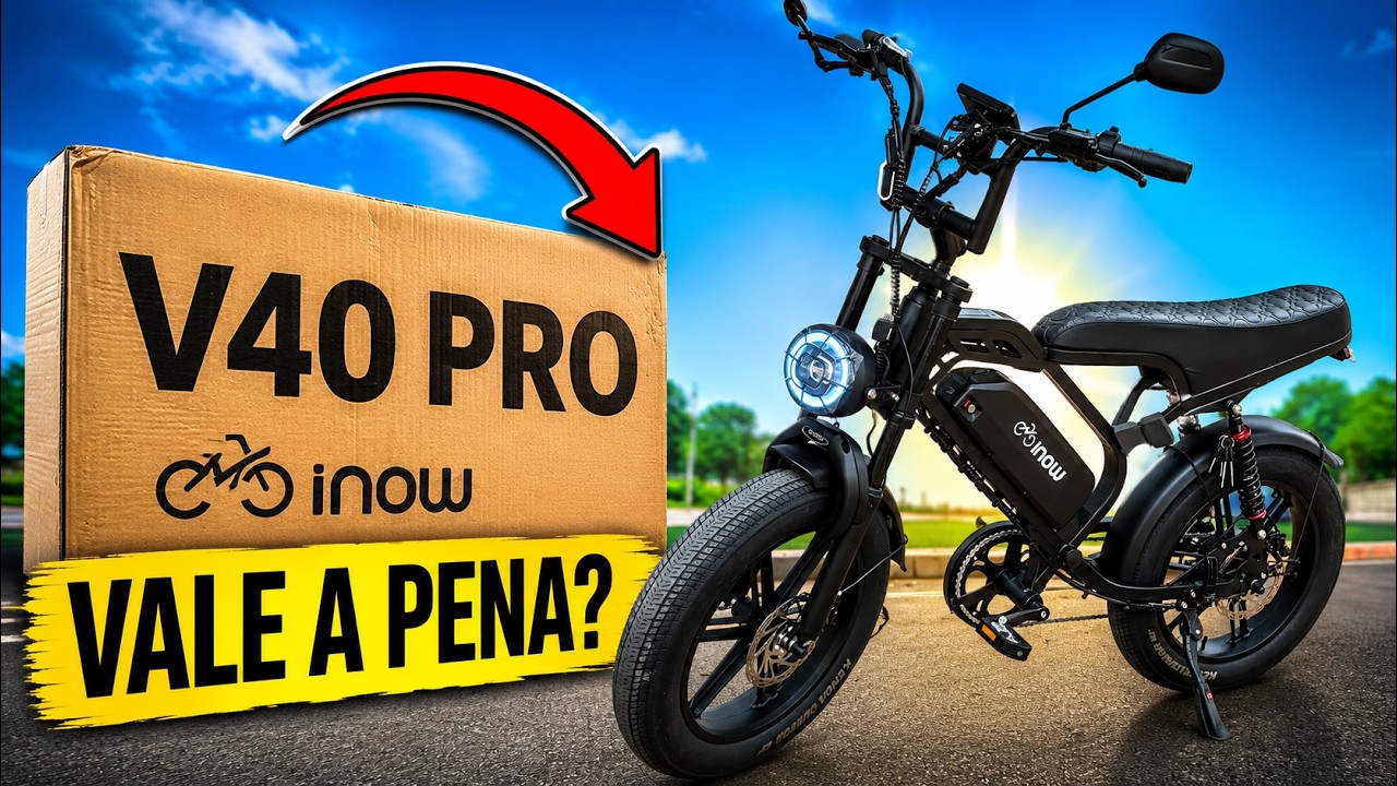 Bicicleta Elétrica INOW V40 PRO - A Melhor em 2026!