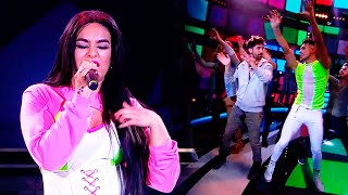 Download lagu Ángela Leiva cantó con su banda y Fran Caivano intentó seguirla mp3