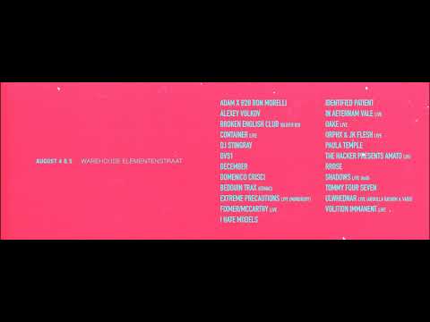 DVS1 @ Katharsis, Elementstraat - Ámsterdam (04.08.2017)