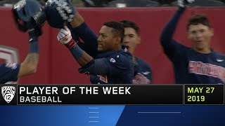 Arizona's Justin Wylie is named Pac-12 Baseball Player of the Week after hitting three home runs...