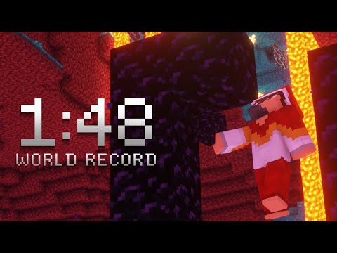 [FWR] Minecraft in 1:48 (Set Seed Speedrun)