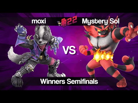 Beak Bonk 2022 - moxi (Wolf) VS Mystery Sol (Incineroar) Smash Ultimate Winners Semifinals
