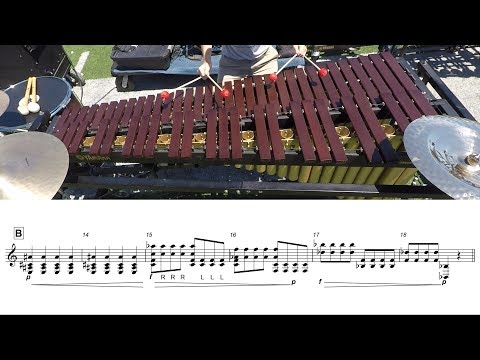 2019 Blue Stars Marimba - LEARN THE MUSIC to "Call of the Wild"