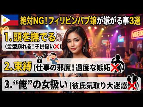 【頭を撫でる…その他】彼女でもないフィリピンパブ嬢にやると嫌がられる事 YouTubeサムネイル