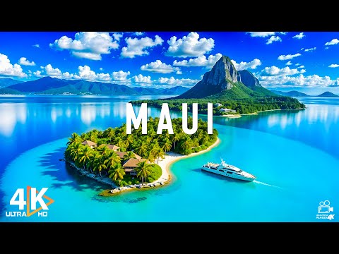 MAUI, Hawaii (4K UHD) - Amazing Beautiful Nature Scenery with Relaxing Music | 4K VIDEO ULTRA HD